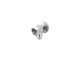 Desviador 'tê Redondo De Metal Para Duchas De Banho Cromado