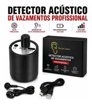 Detector Caça Vazamento de Água Mini Geofone Alta Precisão Para Cano Profissional Digital Detector Caça Vazamento de Água Mini Geofone Alta Precisão Para Cano Profissional Digital