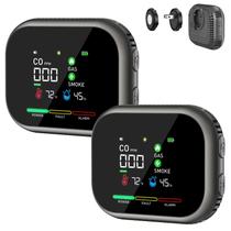 Detector de ambiente KJYSDS 6 em 1 com tela HD cinza