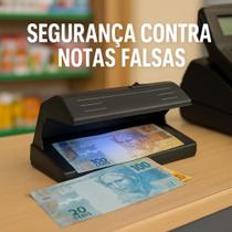 Detector de Cédulas Falsas Notas Dinheiro Identificador Money Bivolt Comércios Uso Profissional