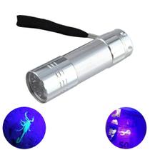 Detector de Dinheiro Falso Escorpião 9 LEDs UV Prata CBRN18673 Detector de Dinheiro Falso Escorpião 9 LEDs UV Prata CBRN18673