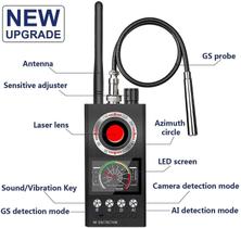 Detector de Espionagem RF - Scanner de Sinal Sem Fio Mini com Laser (Preto)