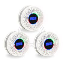 Detector de fumaça de monóxido de carbono Kesymo atualizado, pacote com 3 unidades Detector de fumaça de monóxido de carbono Kesymo atualizado, pacote com 3 unidades