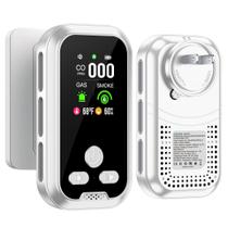 Detector de fumaça e monóxido de carbono HAKINAKU 5IN1 com tela HD