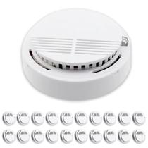 Detector de Fumaca Kit 20 Uni Fogo Incendio Sensor Fotoeletrico Alarme 85db Casa Comercio Seguranca Protecao Detector de Fumaca Kit 20 Uni Fogo Incendio Sensor Fotoeletrico Alarme 85db Casa Comercio Seguranca Protecao