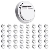 Detector de Fumaca Kit 40 Uni Incendio Fogo Sensor Fotoeletrico Alarme 85db Casa Comercio Seguranca Protecao Detector de Fumaca Kit 40 Uni Incendio Fogo Sensor Fotoeletrico Alarme 85db Casa Comercio Seguranca Protecao