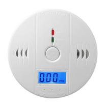 Detector de fumaça residencial sem fio sensor alarme de incendio digital monoxido de carbono