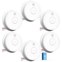 Detector de fumaça SITERWELL Hardwired Interconnected GS562A, pacote com 6 Detector de fumaça SITERWELL Hardwired Interconnected GS562A, pacote com 6