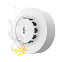 Detector De Fumaça WiFi Zigbee Com Sensor De Temperatura E Umidade, Alarme De 80dB, Alerta Remoto 3