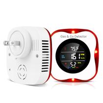 Detector de gás e monóxido de carbono ARIKON 4 em 1 com temperatura/umidade