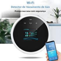 Detector De Gás Inteligente Wi-Fi Com Tela Colorida E Aplicativo Tuya Alarme De Gás Para Cozinha, Detector De Gás Inteligente Wi-Fi Com Tela Colorida E Aplicativo Tuya Alarme De Gás Para Cozinha,