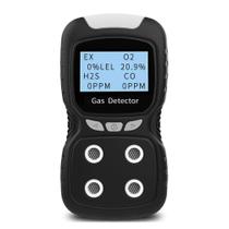 Detector de gás XLA Alert 4 Monitor de gás recarregável com LCD Detector de gás XLA Alert 4 Monitor de gás recarregável com LCD