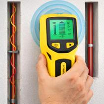 Detector de Meta de Parede 5 em 1 Detecta Madeira, Tubos, Metais e Fios Elétricos BOM6816
