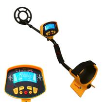 Detector de Metais até 1,5 Metros Tela LCD Ouro Prata Bronze