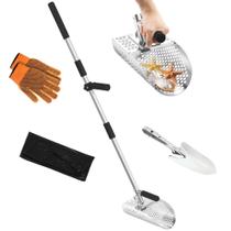 Detector de metais de cabo longo Sand Scoop NFie em aço inoxidável