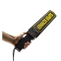 Detector de metais portátil com alarme vibra preto - Countertech Detector de metais portátil com alarme vibra preto - Countertech