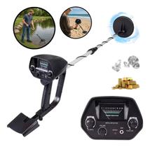 Detector De Metal Ouro Prata Bronze De 1,5 Metros Profundidade C/Pilha Importway Preto