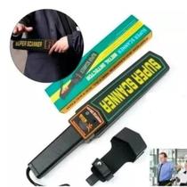 Detector de metal portátil com indicador luminoso