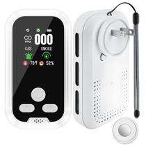 Detector de monóxido de carbono e fumaça de parede plug-in 5 em 1