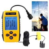 Detector de Peixes com Sonar 200kHz Lago, Rio ou Mar, Alcance até 100m BOM6807