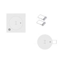 Detector De Presença Humana Inteligente WiFi ZigBee 24G MmWave Com Interruptor De Luz Iluminada