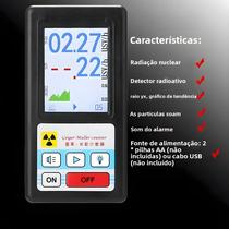 Detector De Radiação Nuclear LCD BR-6 Contador Geiger Dosímetro Pessoal X-ray Beta Gamma Tester