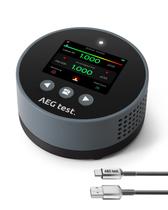 Detector de radônio AEGTEST HOUND-1085 TFT LCD recarregável azul