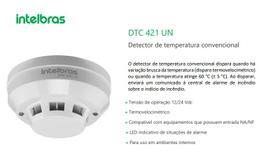 Detector de Temperatura Convencional Universal DTC 421 UN intelbras