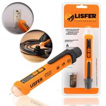 Detector De Tensão 12 A 1000V AC C Sinal Sonoro E Luz Lisfer