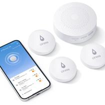 Detector de vazamento de água Winees S1 Plus WiFi com alarme, pacote com 3 Detector de vazamento de água Winees S1 Plus WiFi com alarme, pacote com 3