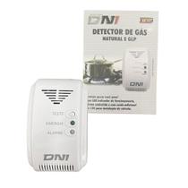 Detector de Vazamento de Gás Cozinha Casa Natural GLP Bivolt - DNI