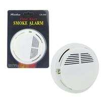 Detector fumaca sensor incendio alarme sonoro residencial industrial fogo sem fio visual sonoro - Praça de ofertas