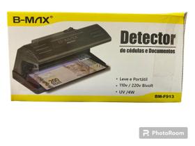 Detector Identificador de Notas Falsas e Documentos Potartil - B-MAX -/TOMATE
