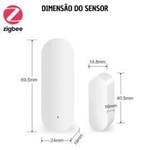 Detector Sensor Janela Porta Inteligente ZigbeeTuya Alexa