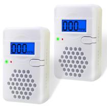 Detectores de monóxido de carbono USBNOVEL Portable CO Alarm (pacote com 2)