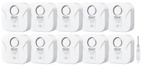 Detectores de vazamento de água Geevon, pacote com 10, com alarme IP56 de 100dB Detectores de vazamento de água Geevon, pacote com 10, com alarme IP56 de 100dB