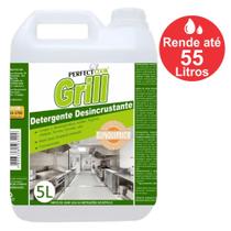 Detergente Alcalino Desincrustante Limpa Chapas e Fogões Industriais Perfect Cook Grill Gl c/ 5 L. Faz até 55 Litros