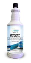 Detergente Clorado Gel Chef Clor Renko 1L Limpa E Desinfeta