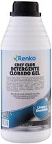 Detergente Clorado Gel Chef Clor Renko 1L limpa e desinfeta
