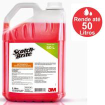 Detergente Desengordurante Scotch-Brite para Limpeza Profission Galão com 5 L. Rende até 50 litros pronto uso.