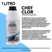 Detergente desinfetante clorado 1l por 100l renko chef clor Detergente desinfetante clorado 1l por 100l renko chef clor