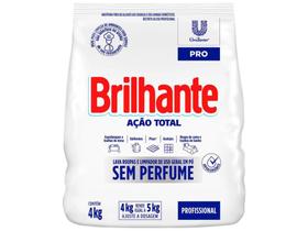Detergente em Pó Brilhante Profissional Ação Total - 4kg