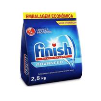 Detergente Em Pó Lava Louças Finish Limpeza Advanced 2,5kg
