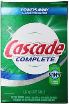 Detergente em pó para lava-louças Cascade Complete 90 oz Detergente em pó para lava-louças Cascade Complete 90 oz