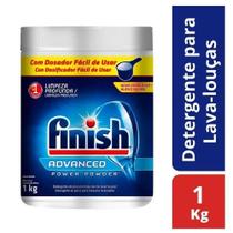 Detergente em Pó para Lava-Louças Finish Power Frasco 1kg Detergente em Pó para Lava-Louças Finish Power Frasco 1kg