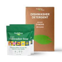Detergente em pó para lava-louças Truly Free 370 ml - pacote com 2