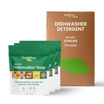 Detergente em pó para lava-louças Truly Free 375 ml - pacote com 3 Detergente em pó para lava-louças Truly Free 375 ml - pacote com 3