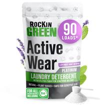 Detergente em pó para roupas esportivas Rockin' Green Activewear 90 lavagens Detergente em pó para roupas esportivas Rockin' Green Activewear 90 lavagens