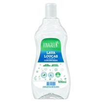 Detergente Hipoalergênico Gel Vinagreen 500ml Lava Louças Concentrado Prato Panela Copo Prato Talheres Limpeza Geral Fogão Microondas Multissuperfície