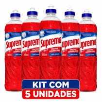 Detergente Lava Louça Liquido Suprema Cozinha Multiuso Frutas Vermelhas 500ml 5 Unidades Detergente Lava Louça Liquido Suprema Cozinha Multiuso Frutas Vermelhas 500ml 5 Unidades